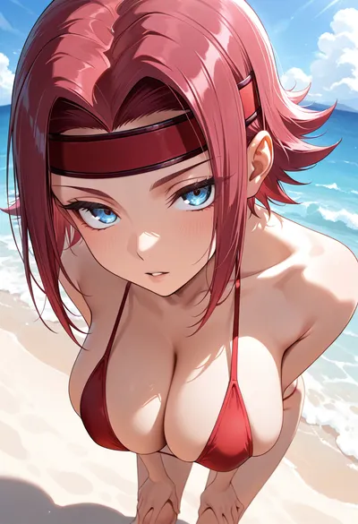 Kallen Kozuki from Code Geass — AI-generated anime art