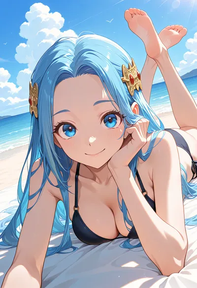 Nefertari Vivi from One Piece — AI-generated anime art
