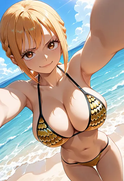 Rebecca from One Piece — AI-generated anime art