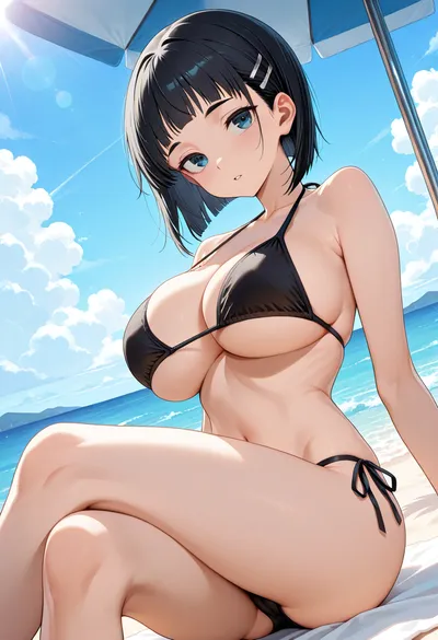 Suguha Kirigaya from Sword Art Online — AI-generated anime art